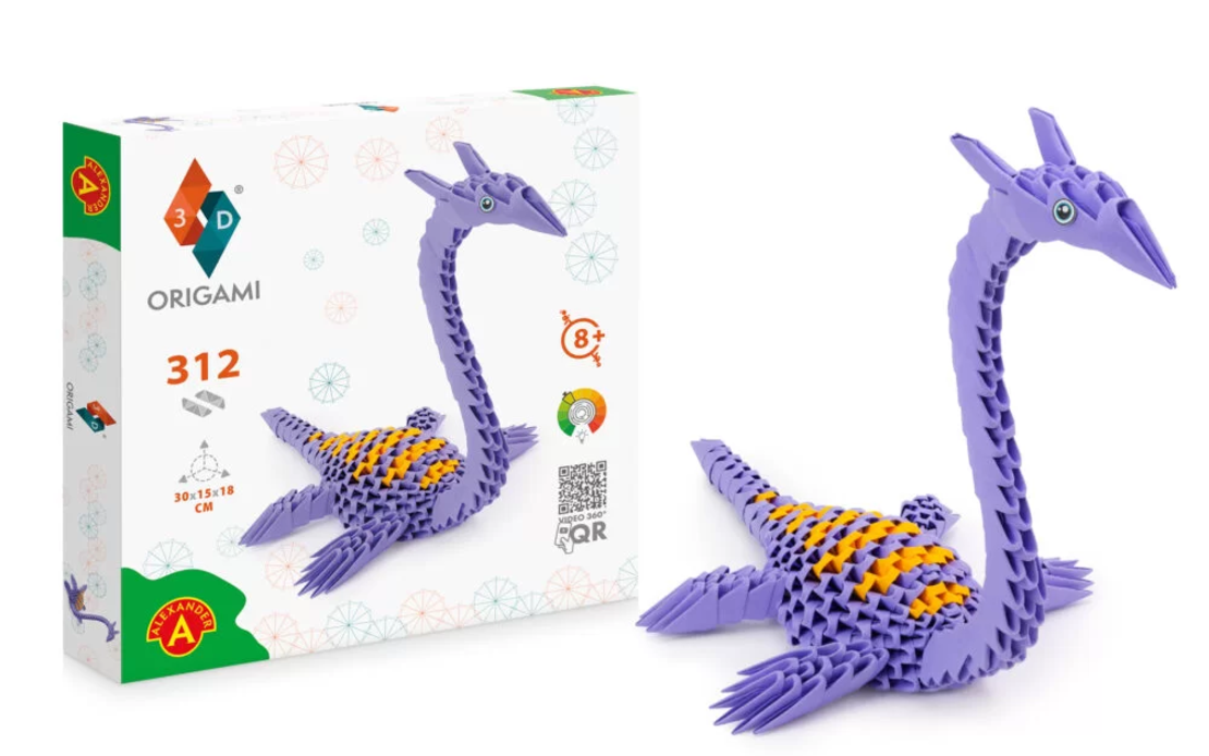 אוריגמי 3D - פלסיוזאורוס