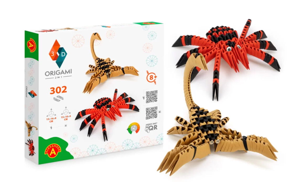 אוריגמי 3D - עכביש ועקרב