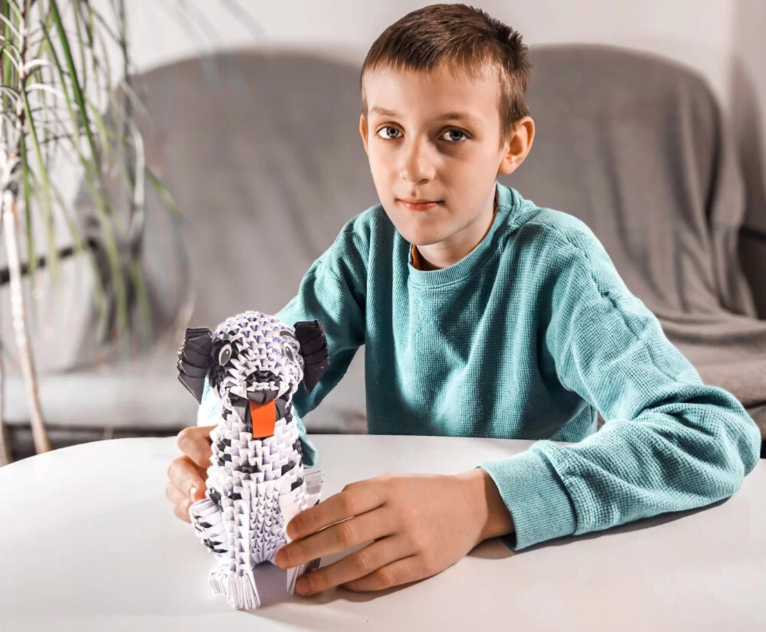 אוריגמי 3D - כלב דלמטי