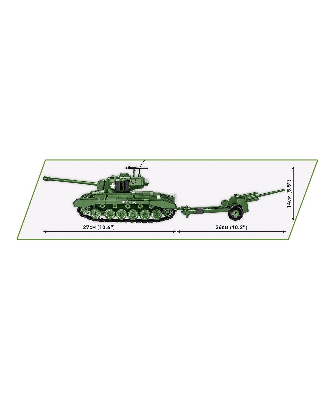 טנק M26 פרשינג תותח 3 אינצ' M5 - מהדורה מוגבלת
