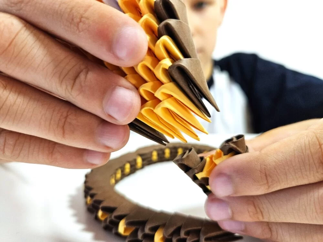 אוריגמי 3D - נחש קוברה