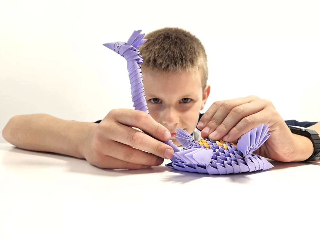 אוריגמי 3D - פלסיוזאורוס