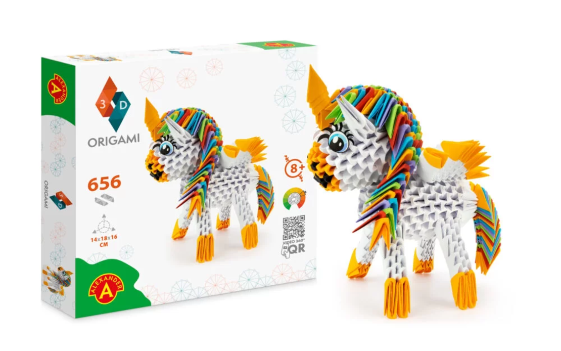 אוריגמי 3D - חד קרן