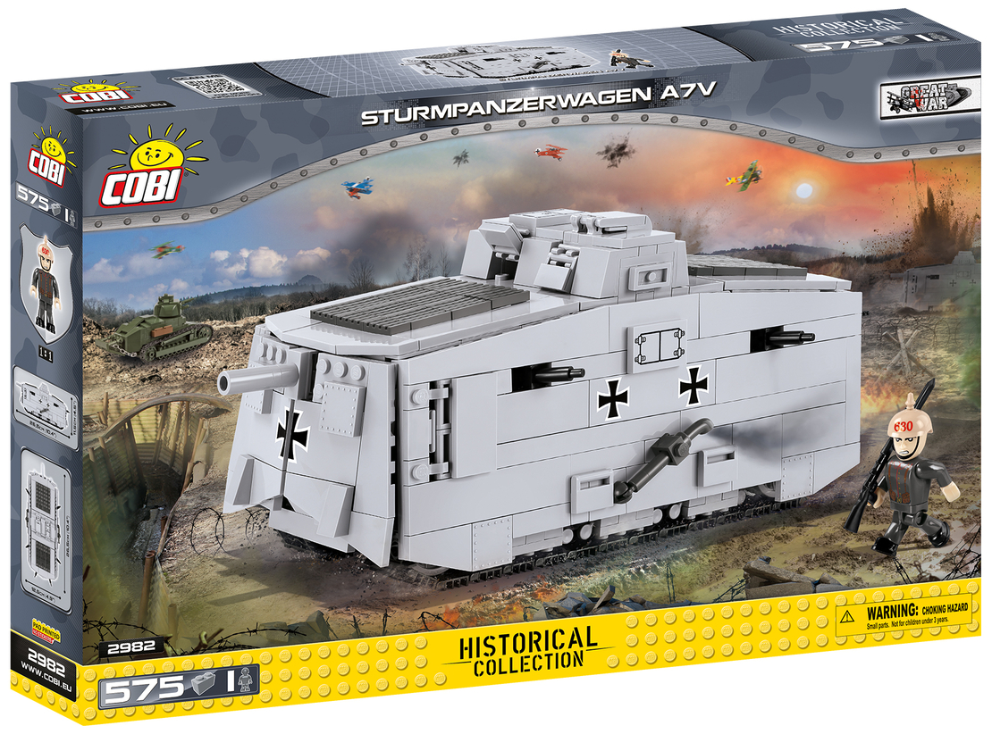 טנק שטרומפאנצרוואגן STURMPANZERWAGEN A7V
