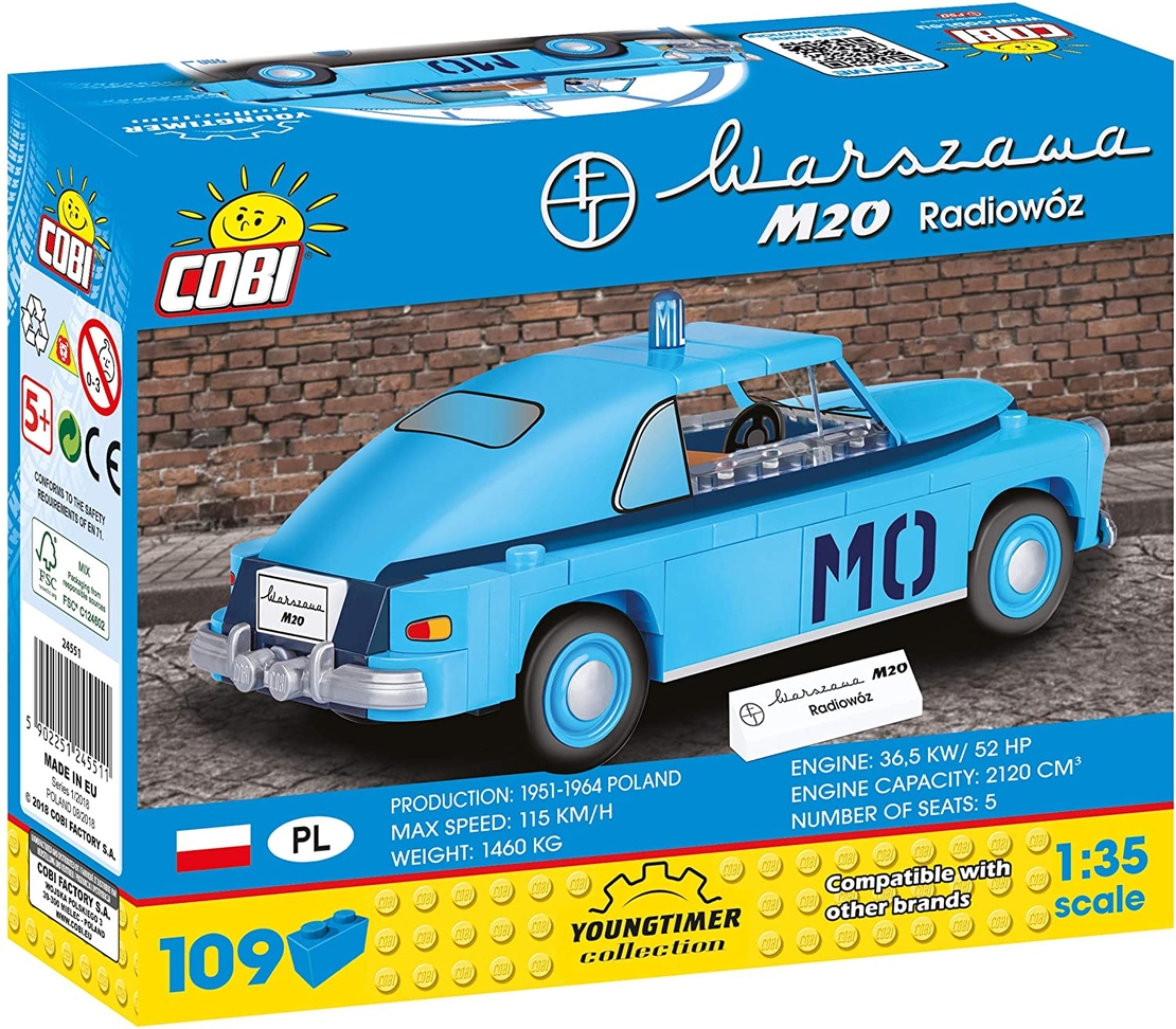 ווארשוה ניידת משטרה WARSZAWA M20 RADIOWÓZ