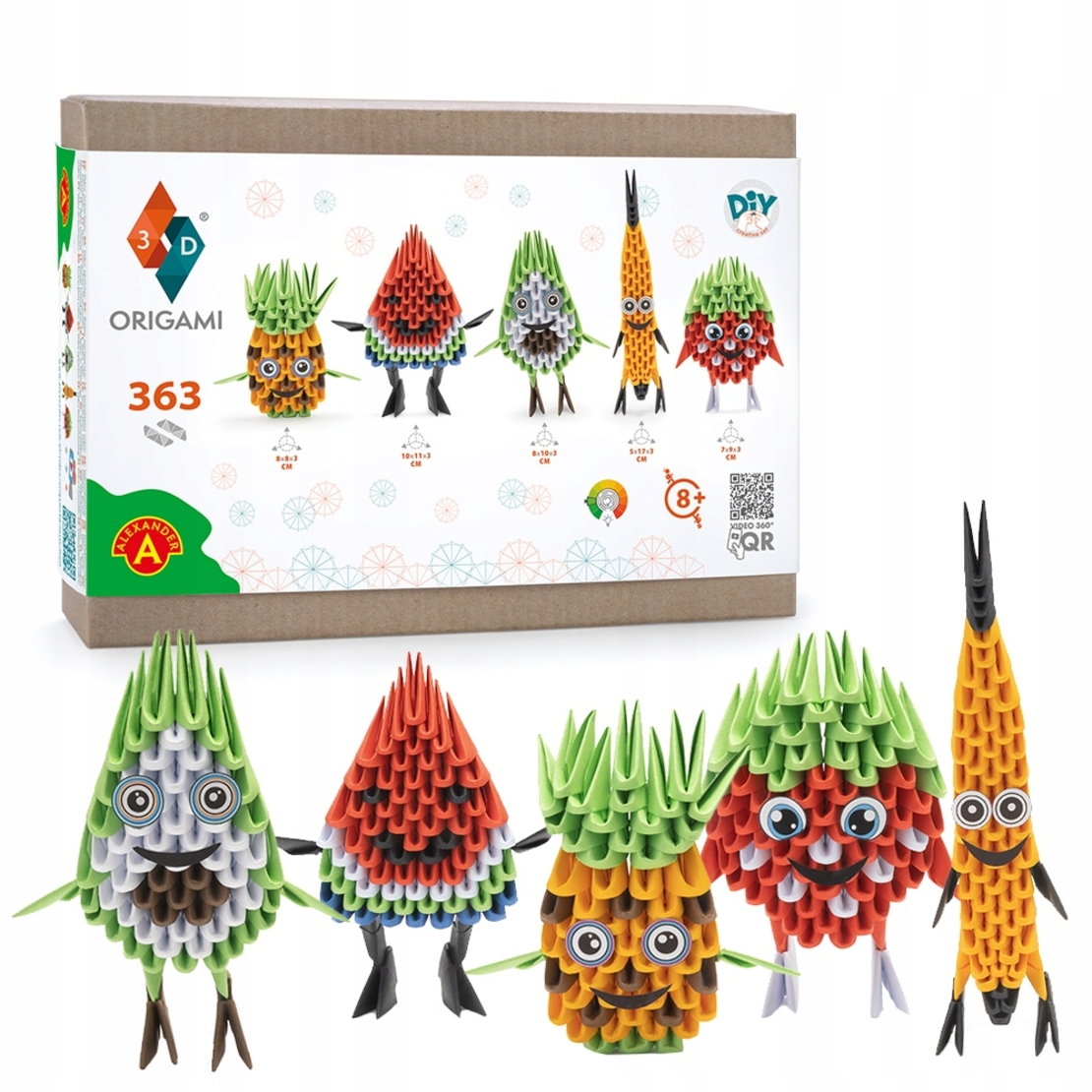 אוריגמי 3D - מארז פירות