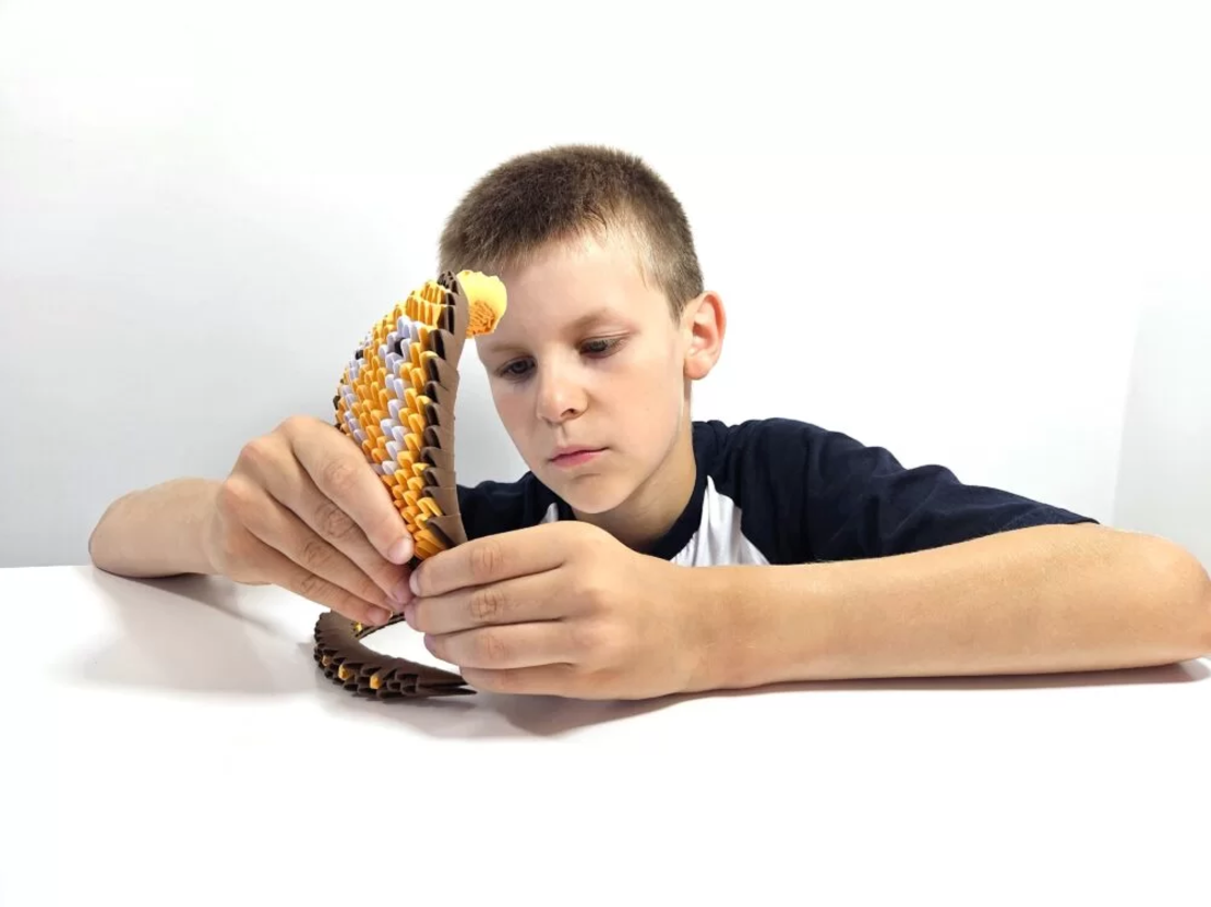 אוריגמי 3D - נחש קוברה