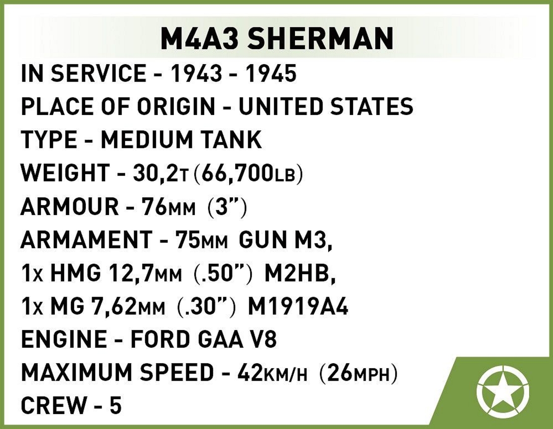 טנק שרמן M4A3 אמריקאי