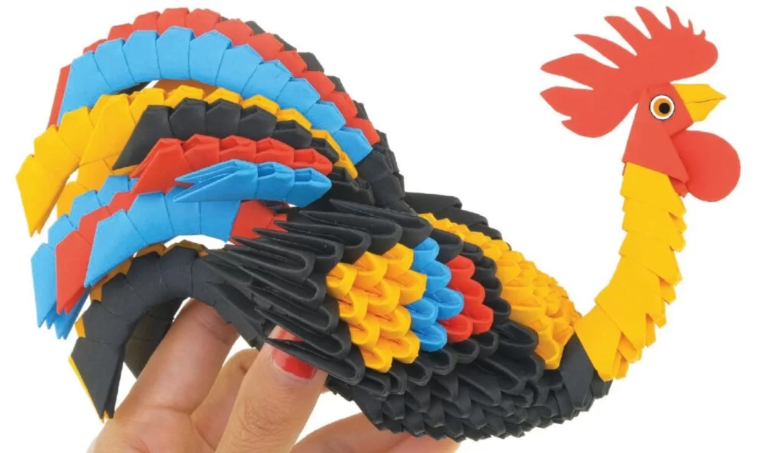 אוריגמי 3D - תרנגול