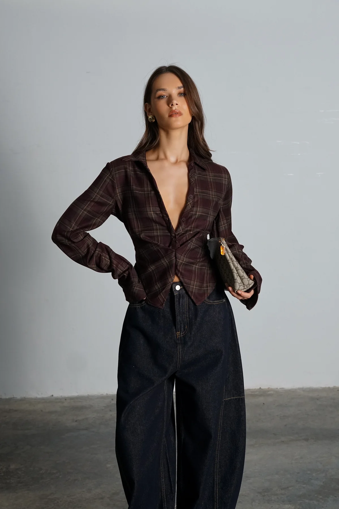 חולצת סאנסה- משובצת