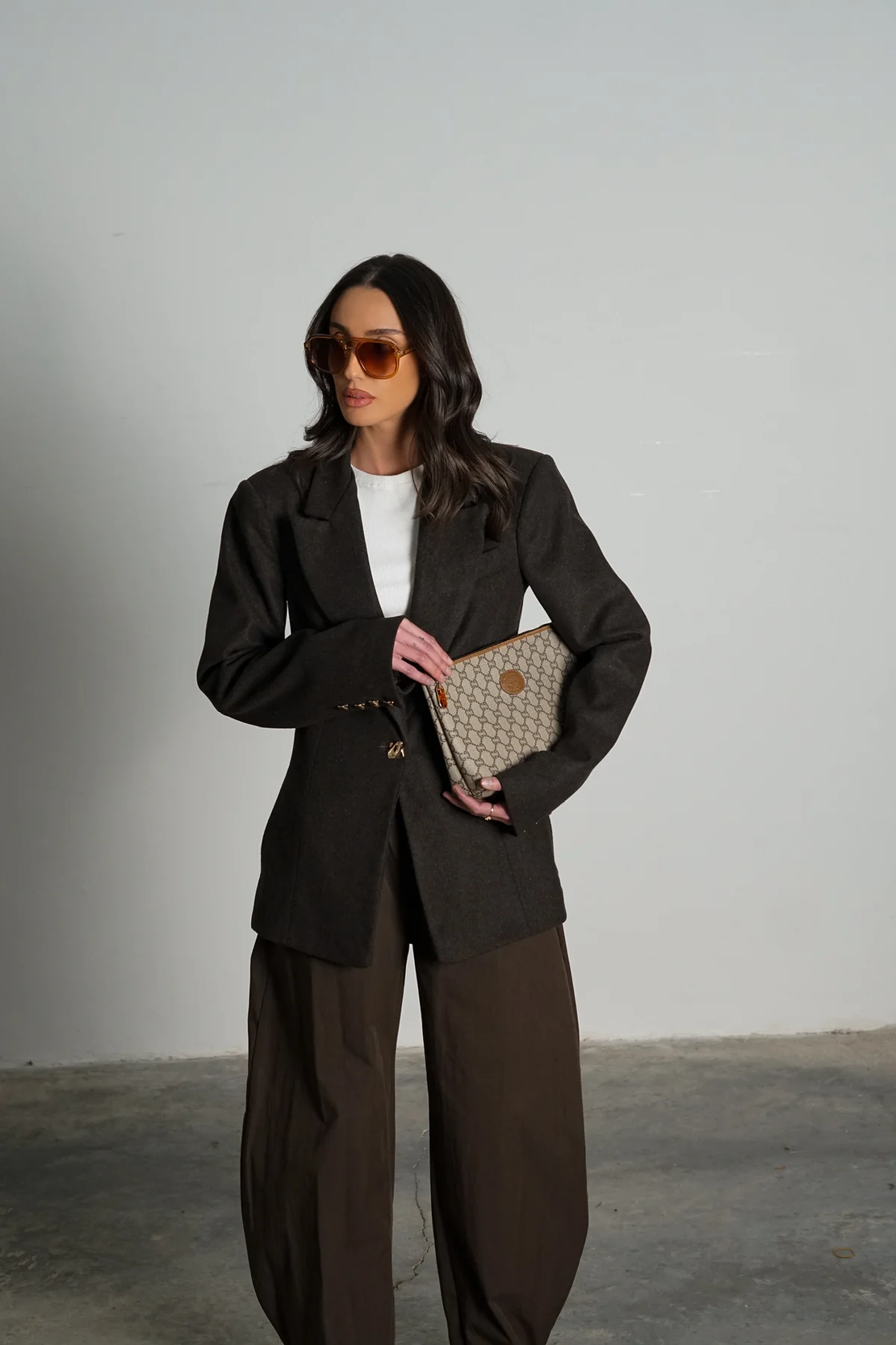 ג׳קט סבין - חום