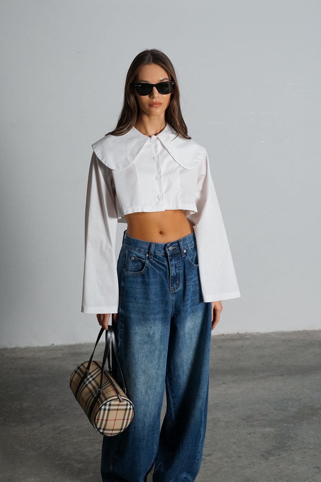 חולצת קרמברי-לבן