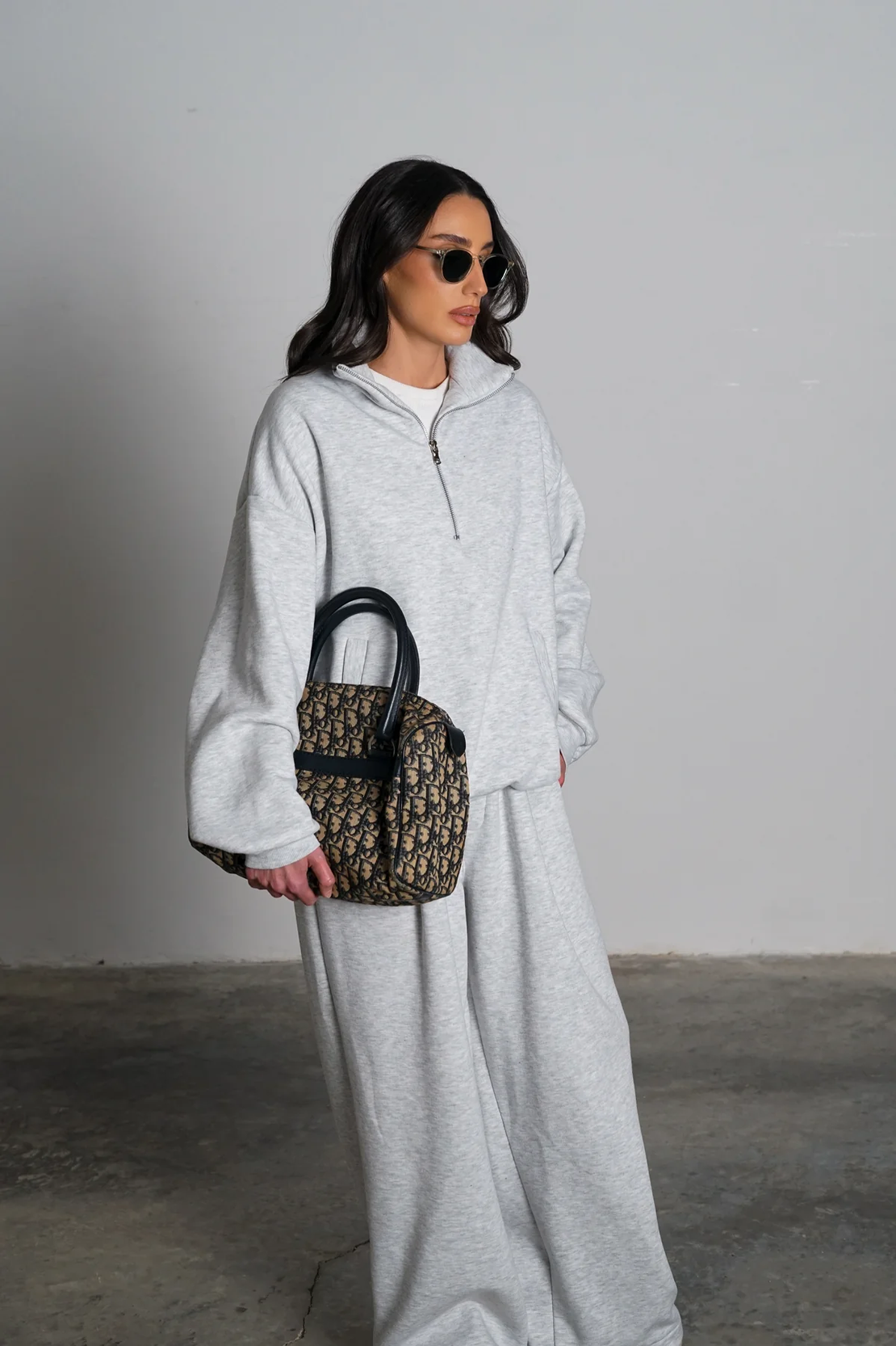 חליפת מריבלה - אפור