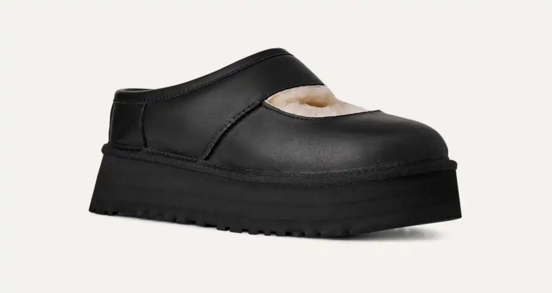 Ugg מרי גין שחור עור