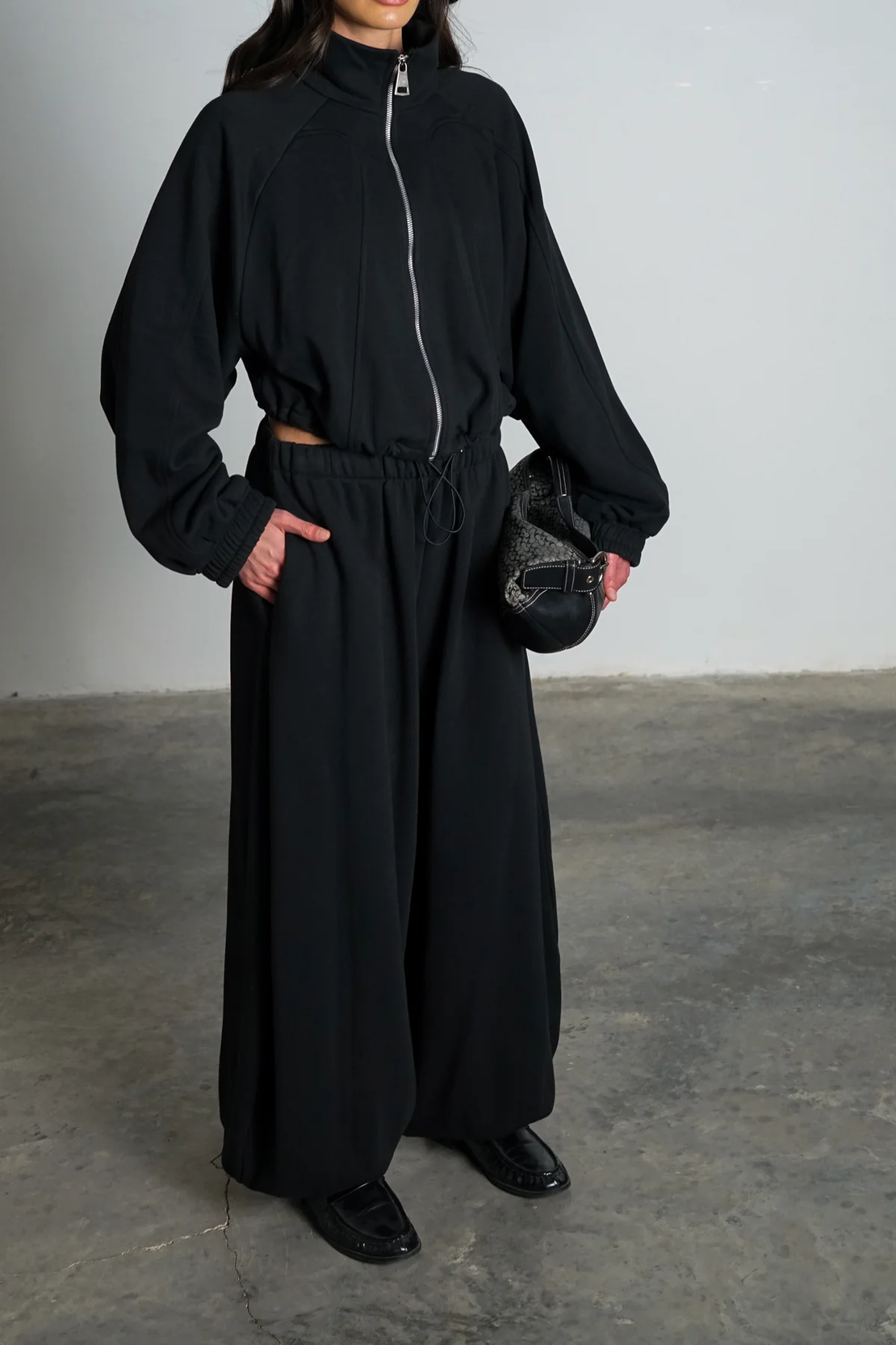 חליפת ריטרי - שחור