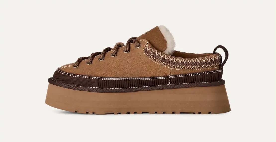 Heritage lace up slipper - כאמל