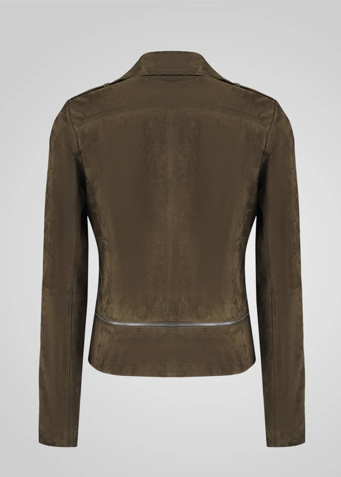 ג׳קט עור ז׳מס ריץ׳ ראץ׳ נשלף- זית