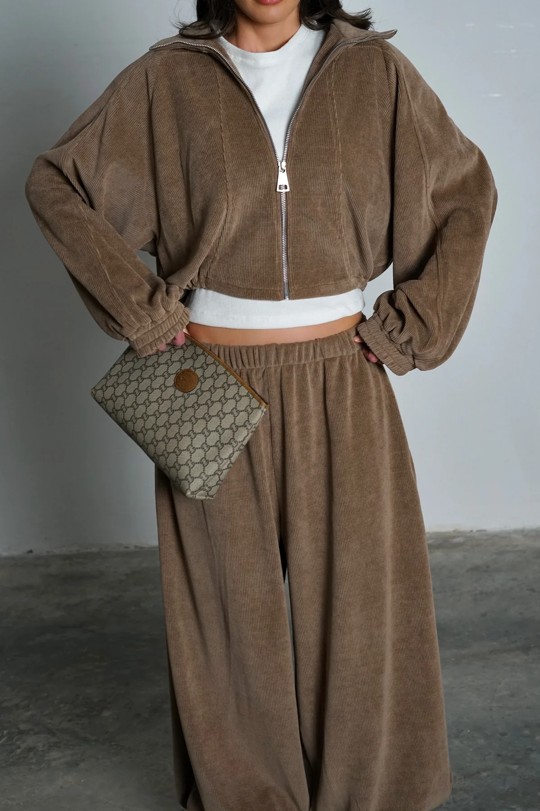 חליפת ריטרי קורדרוי- מוקה