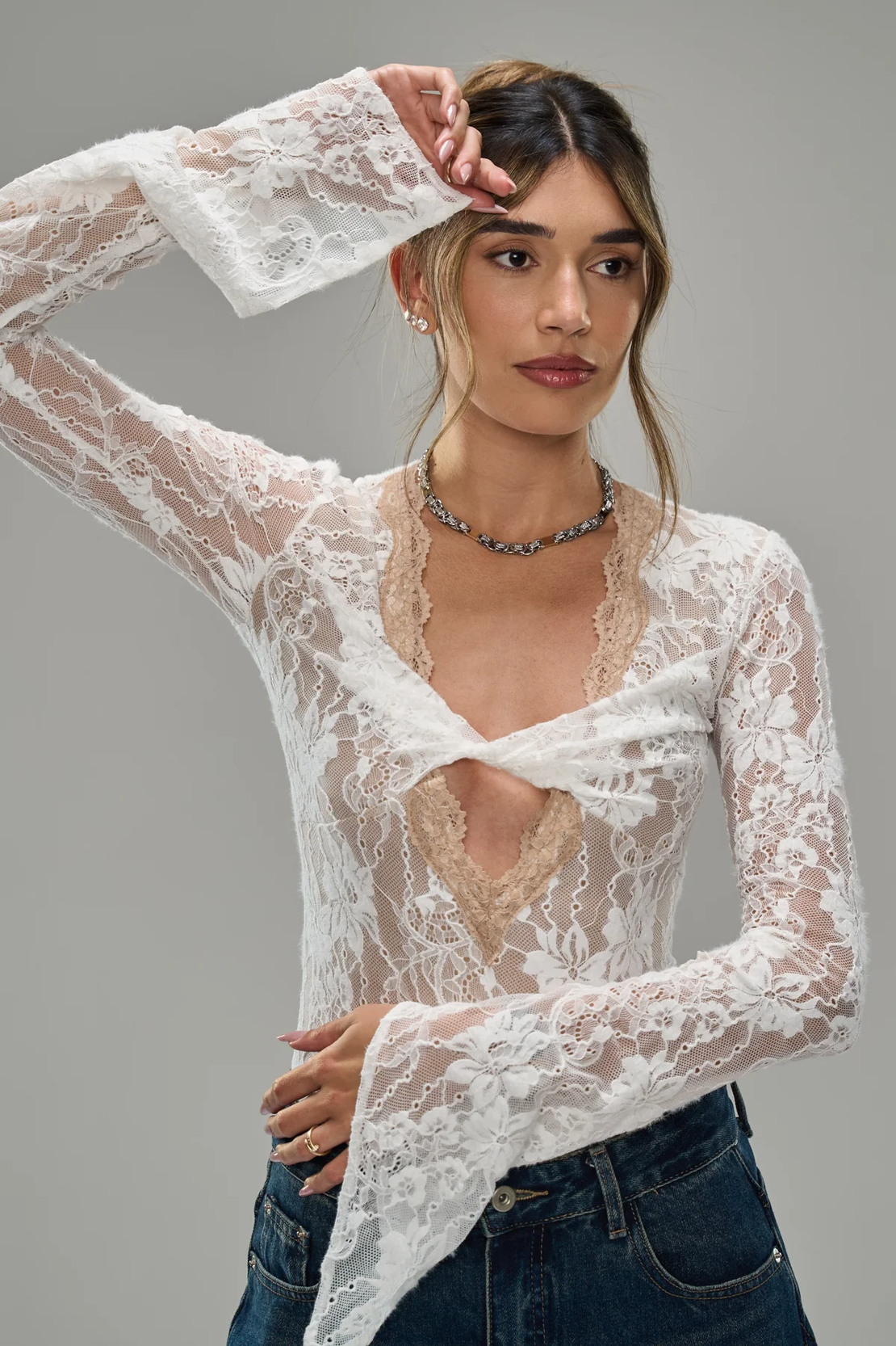 בגד גוף רוי- לבן