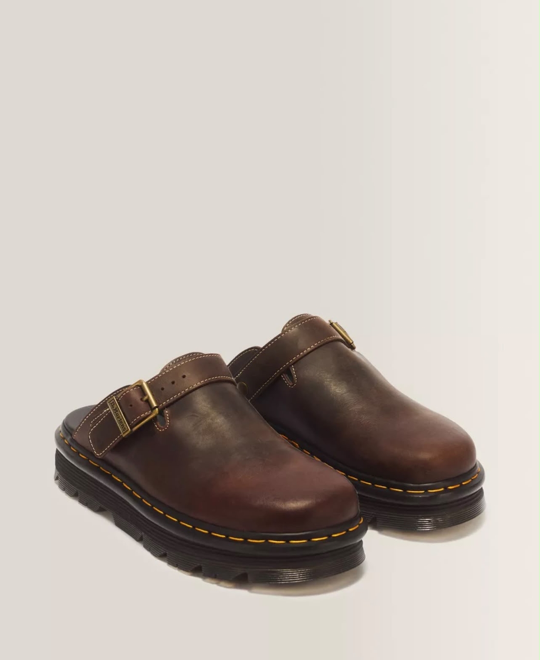 Zebzag mule- dark brown