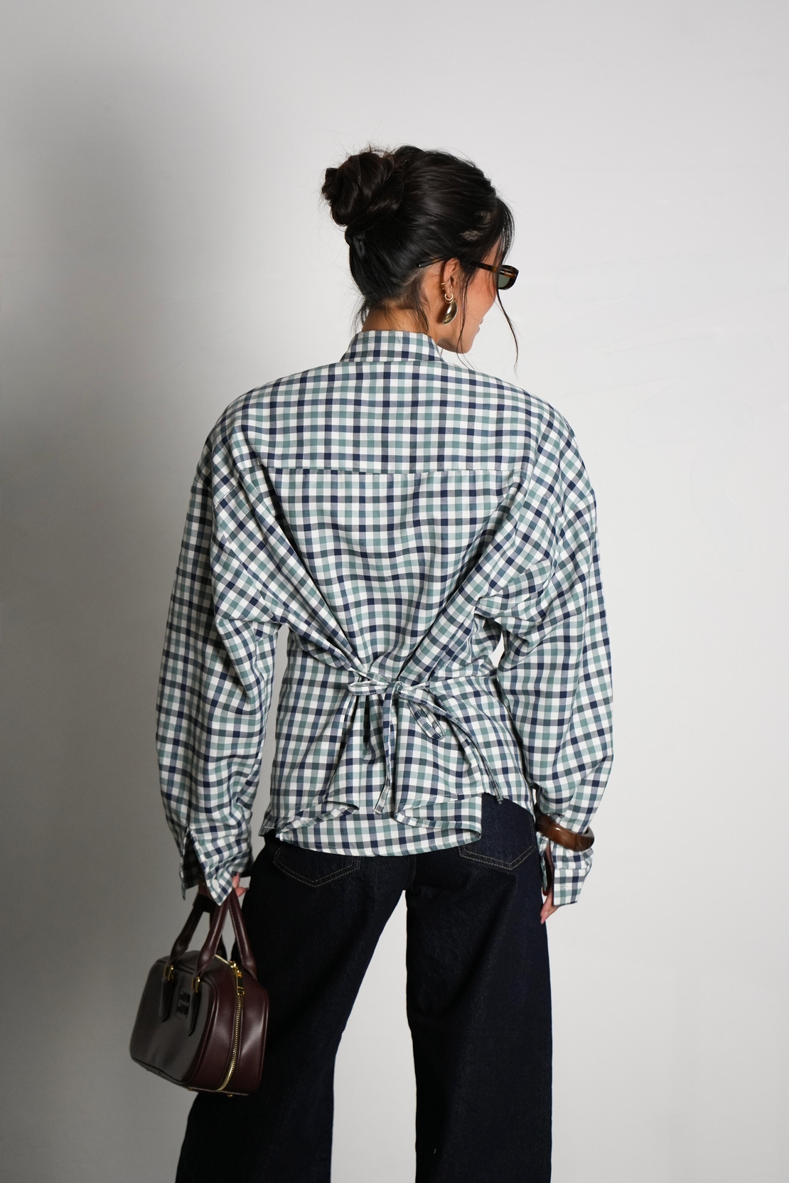 חולצת סילברה משובצת