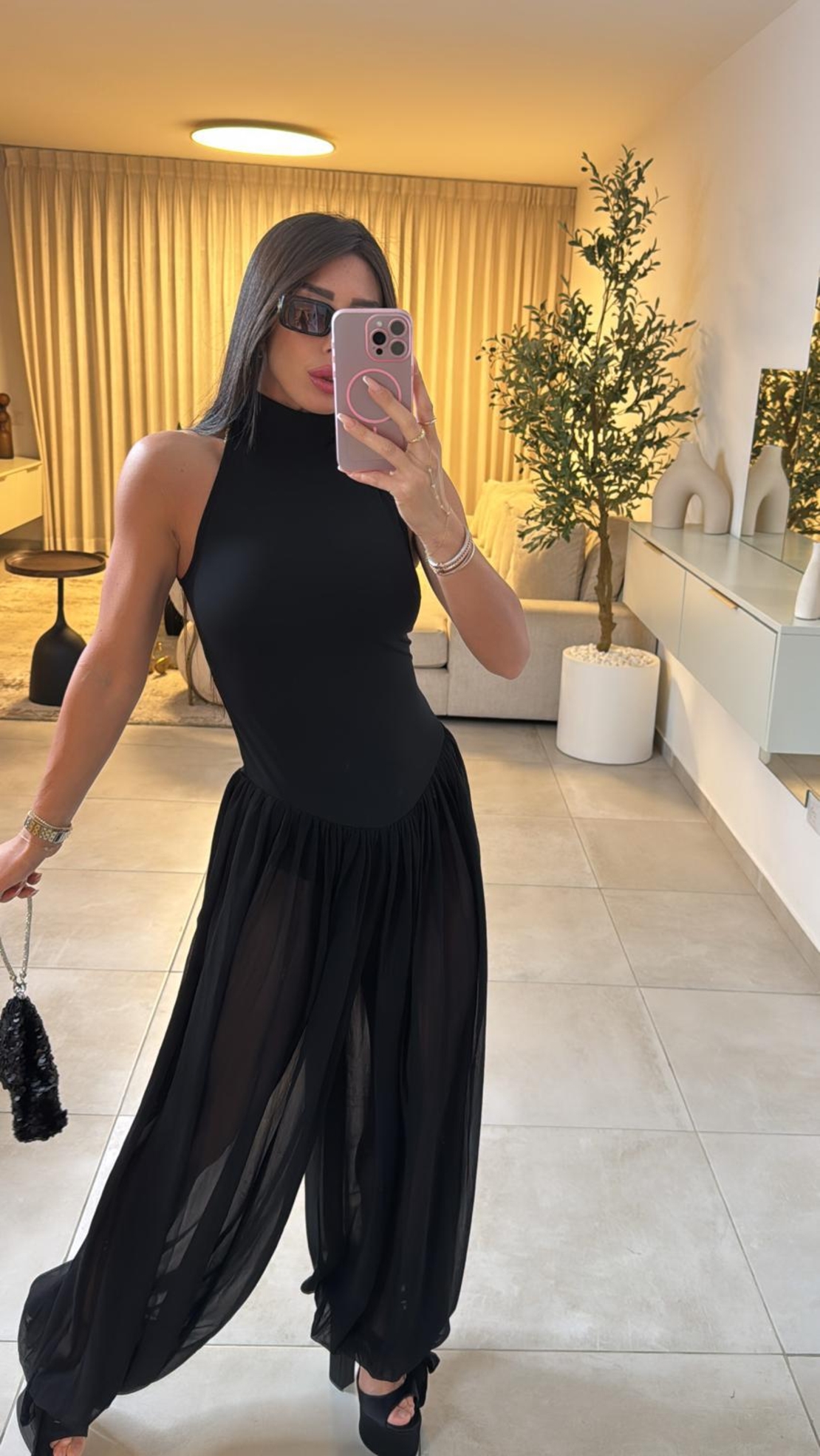 אוברול ליטל שקוף ברגלים