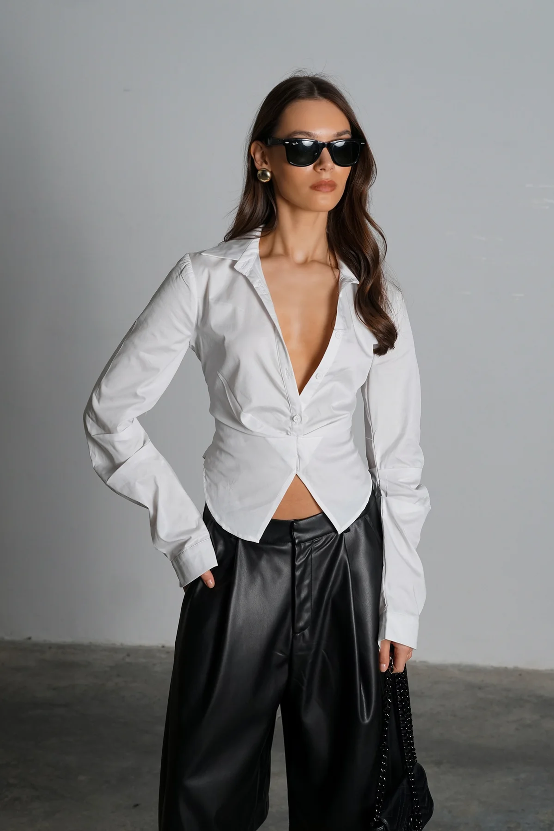 חולצת סאנסה - לבן