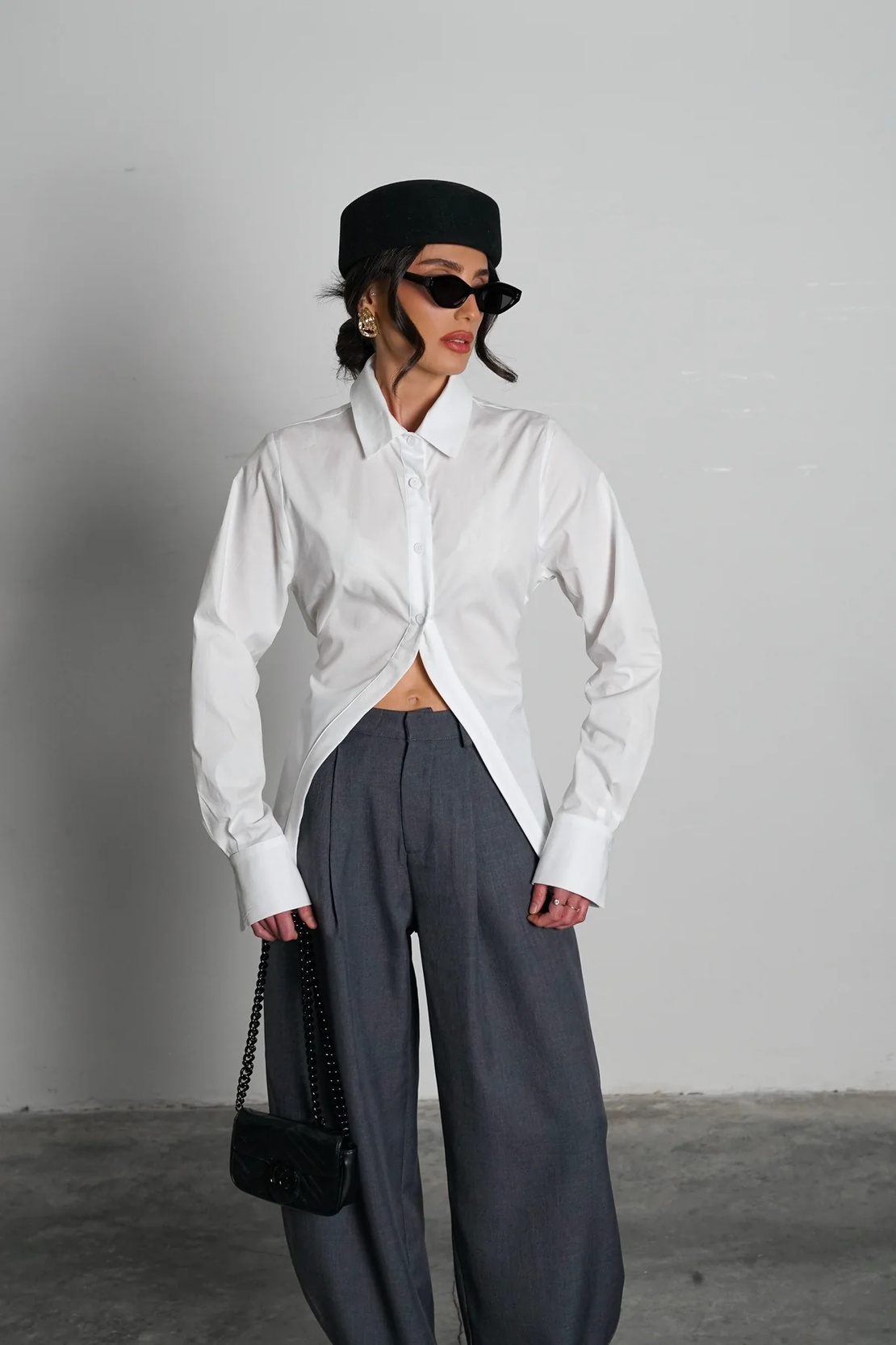 חולצת מידנייט- לבן