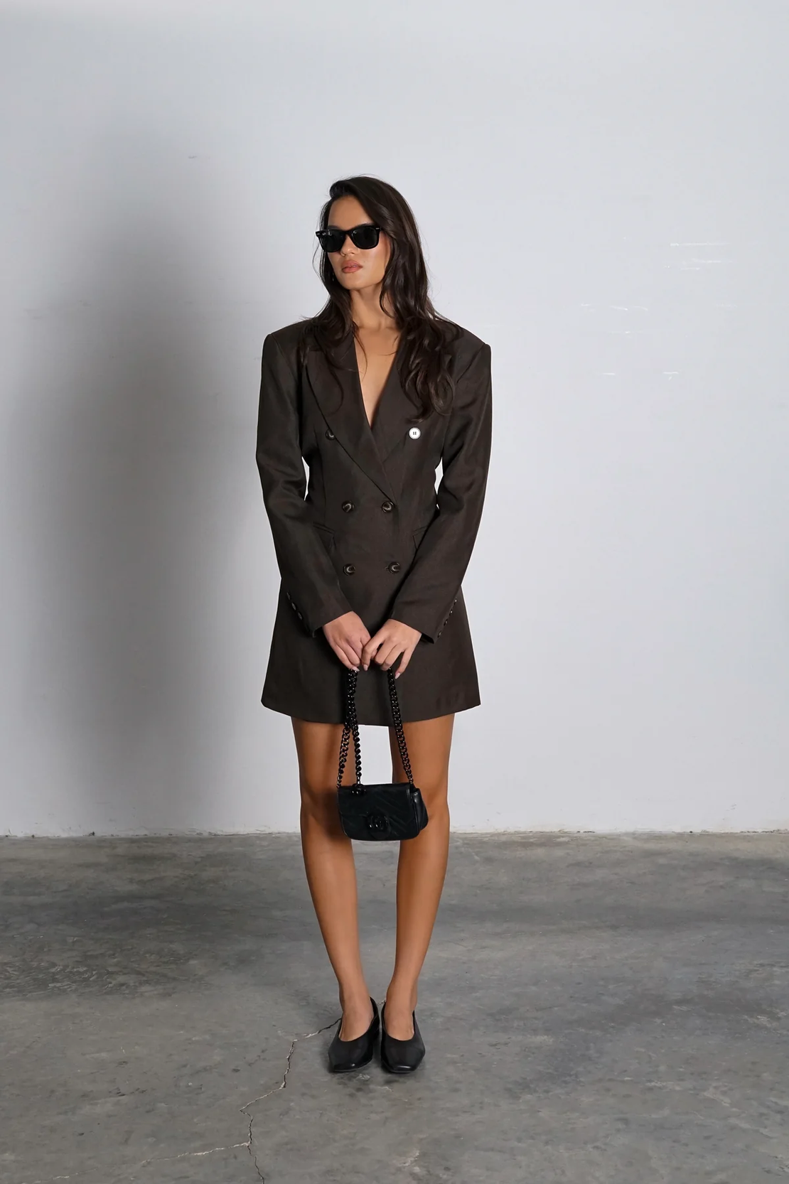 שמלת טוקסי - חום