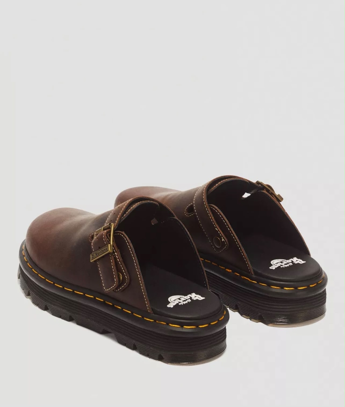 Zebzag mule- dark brown