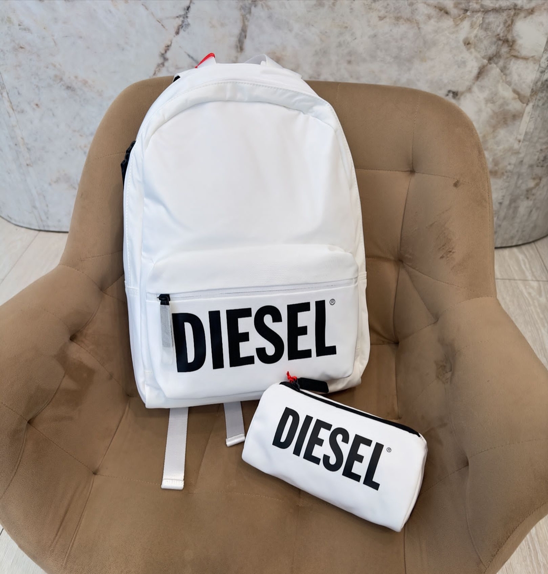 תיק בית ספר DIESEL לבן