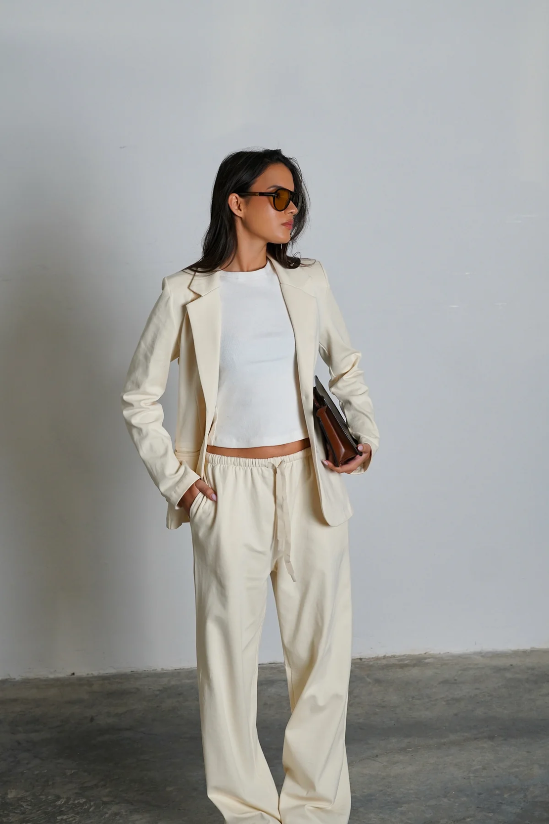 חליפת קנדל - שמנת חמאה