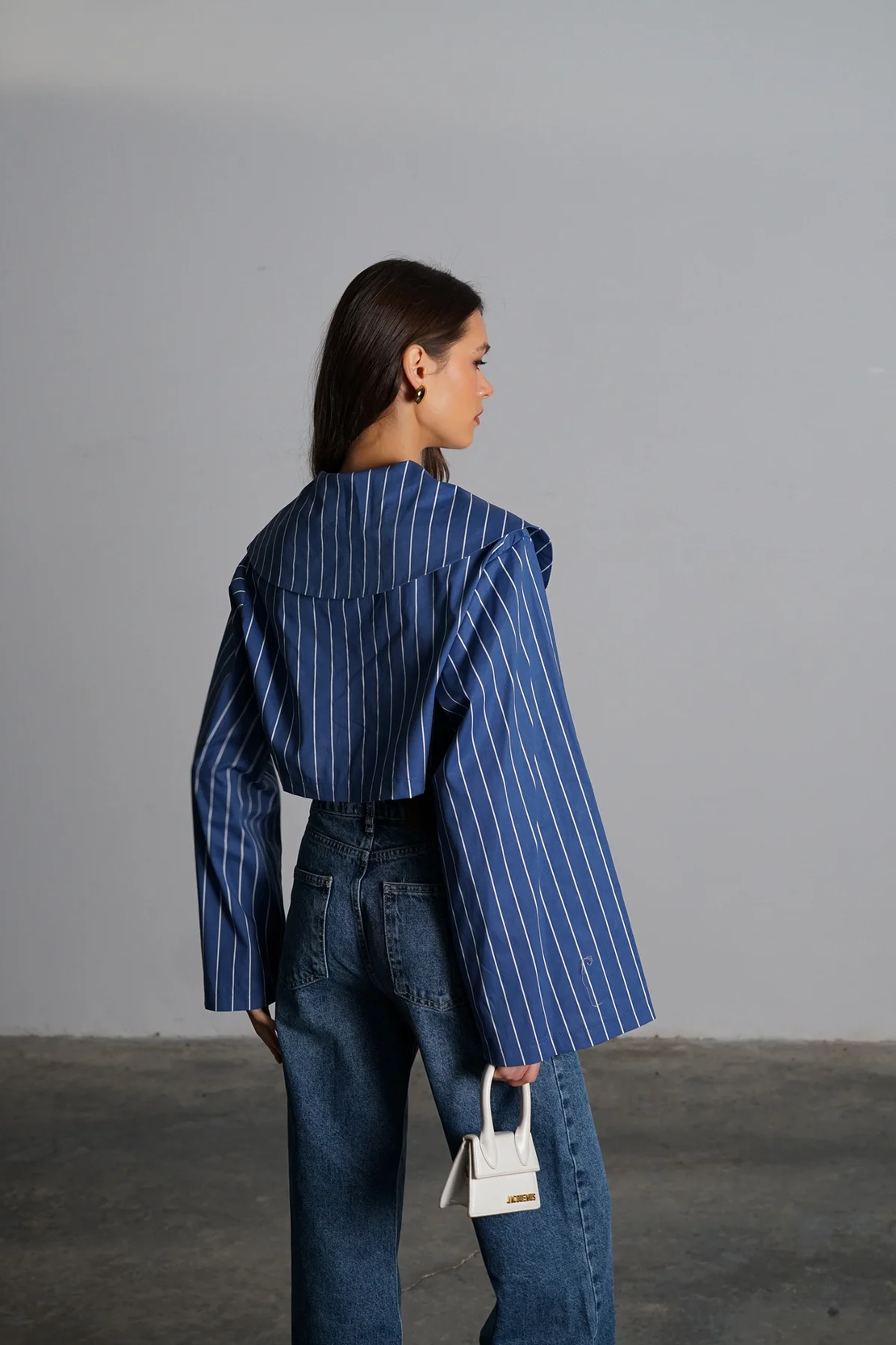 חולצת קרמברי-כחול פסים