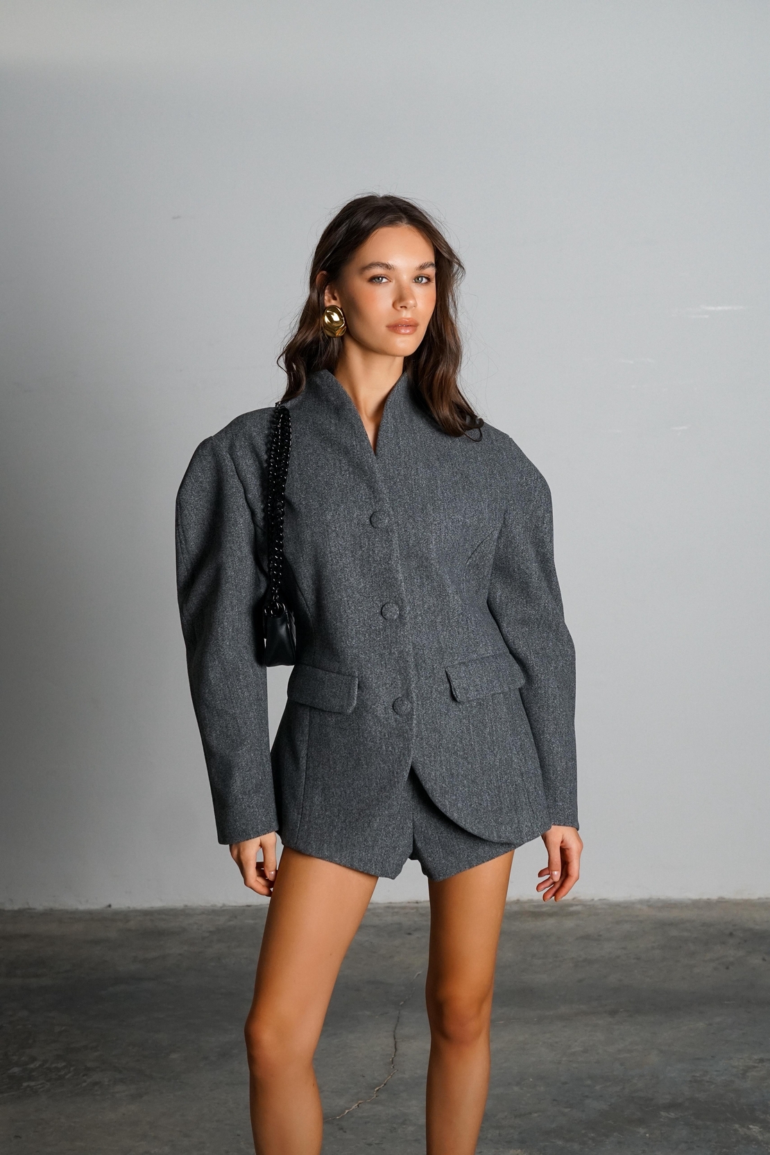 חליפת מאלטה- אפור