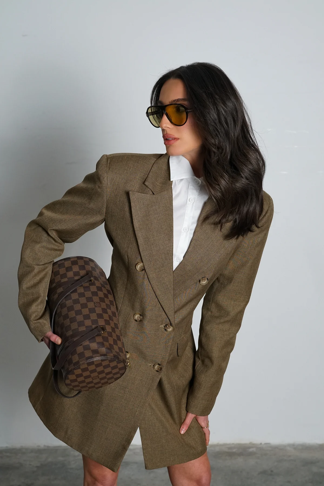 שמלת טוקסי - חאקי