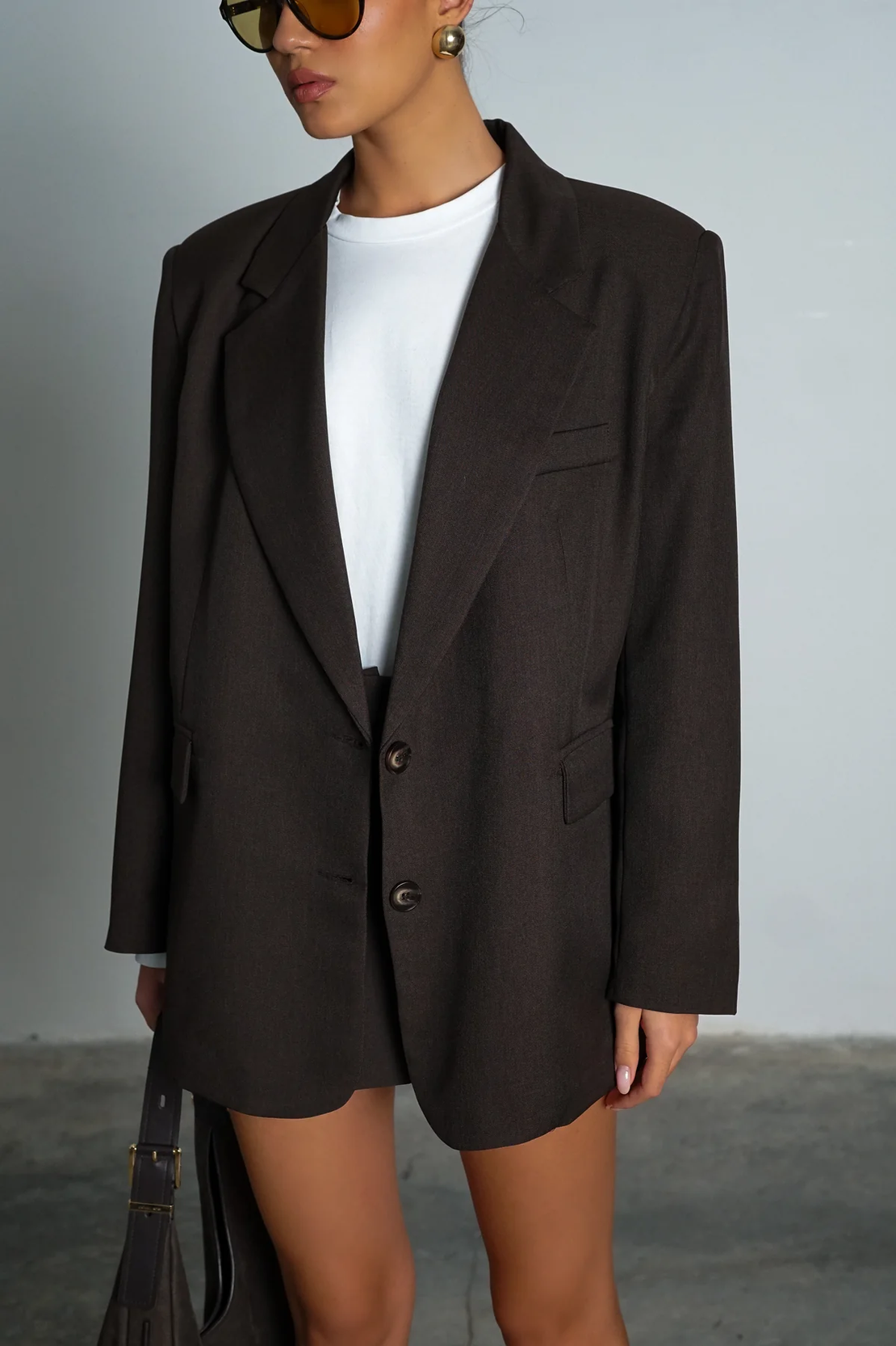 ג׳קט מיליה- חום כהה