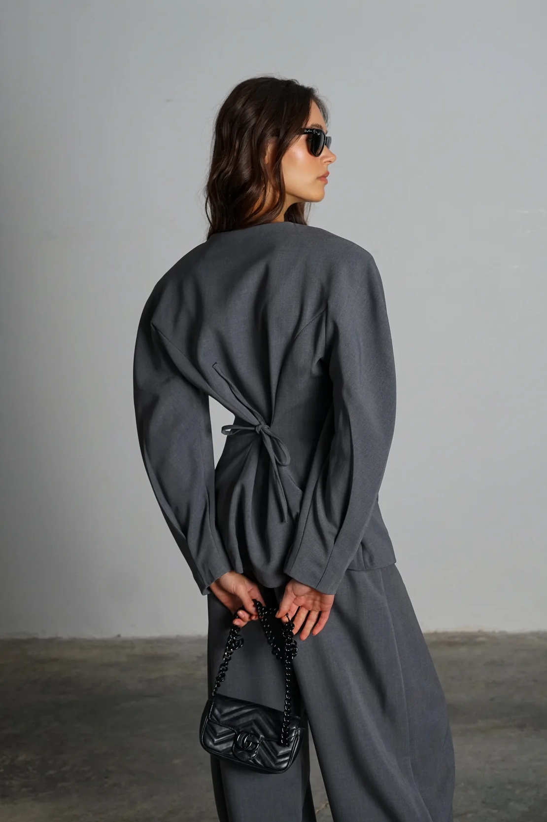 חליפת אופיליה - אפור