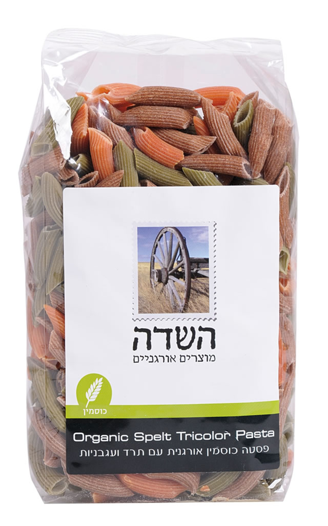 פנה טריקולור – פסטה מקמח כוסמין מלא אורגני