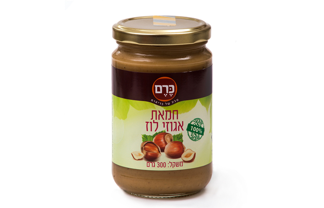 חמאת אגוזי לוז כרם