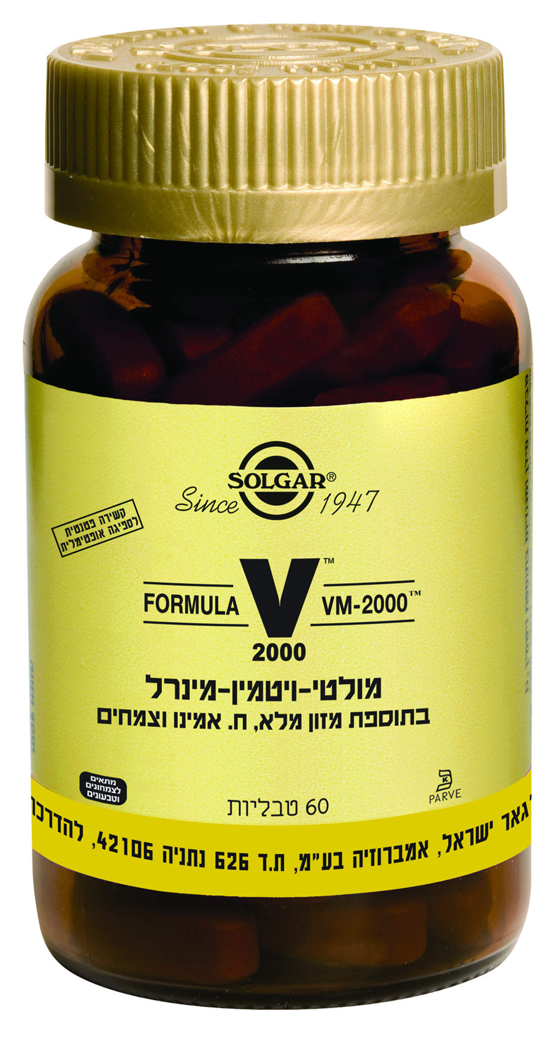 מולטי ויטמין VM-2000 (קטן) 60 טבליות