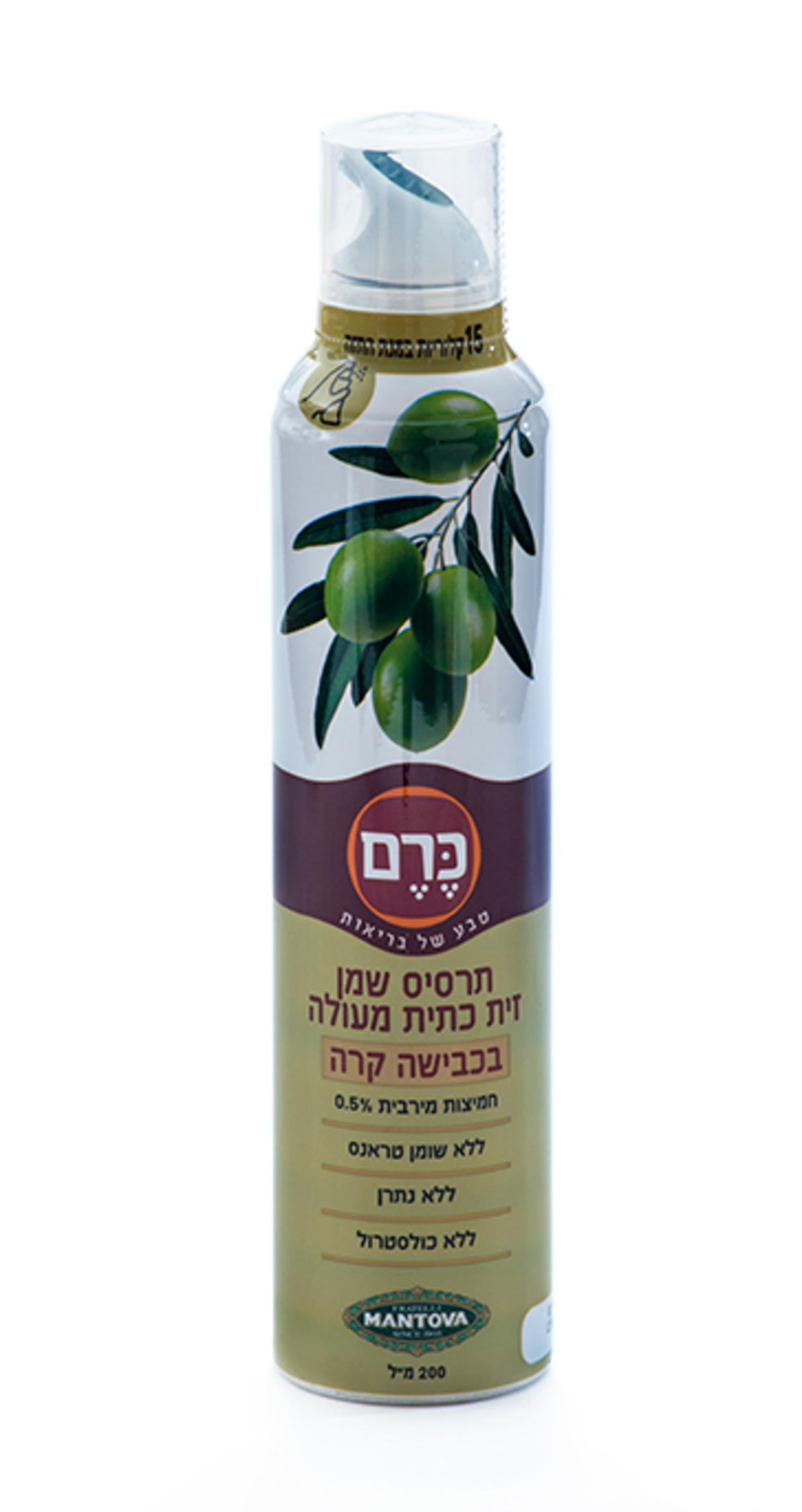 תרסיס שמן זית כתית מעולה בכבישה קרה כרם