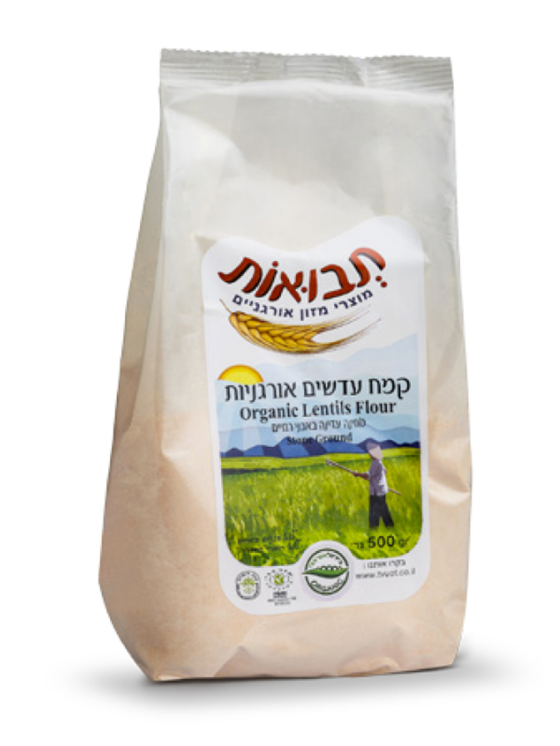 קמח עדשים אורגני