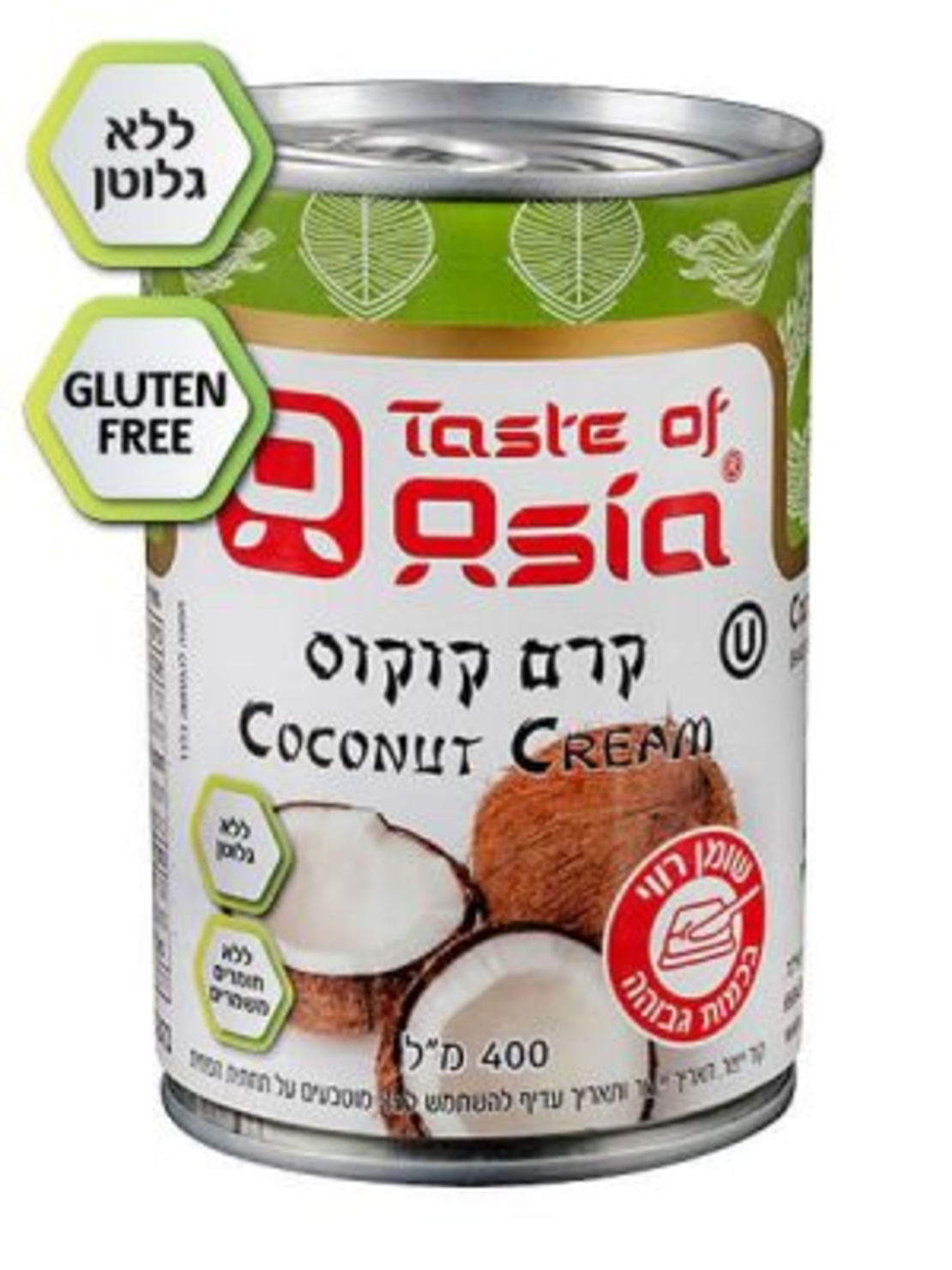 קרם קוקוס ללא חומר משמר וללא גלוטן 400 מ