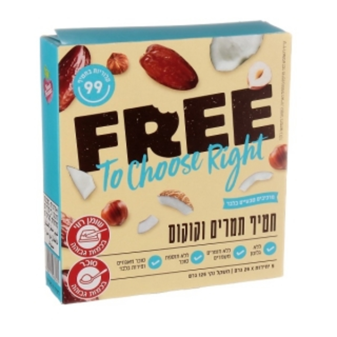 FREE חטיף תמרים וקוקוס