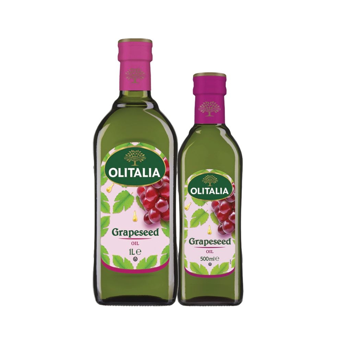 שמן זרעי ענבים 1 ליטר + 1/2 ליטר במארז OLITALIA