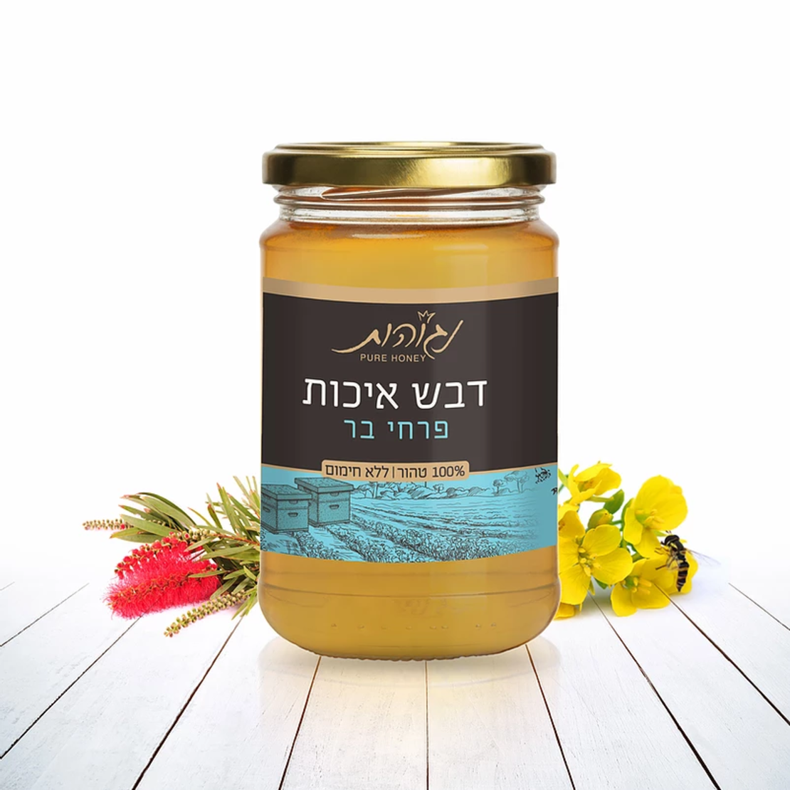 דבש טהור מפרחי בר -נגוהות 500 גרם