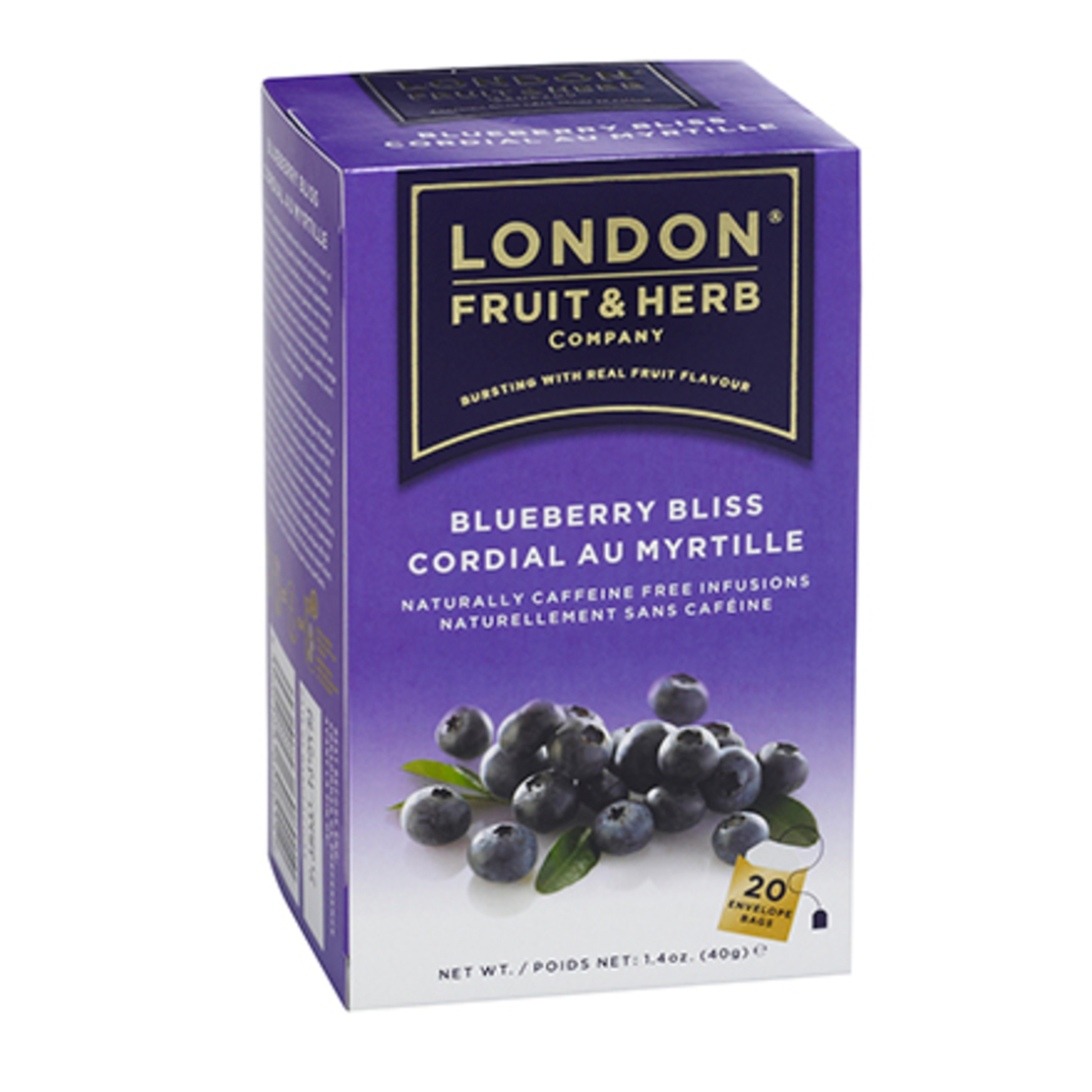 חליטת פירות וצמחים בטעם אוכמניות כחולות London