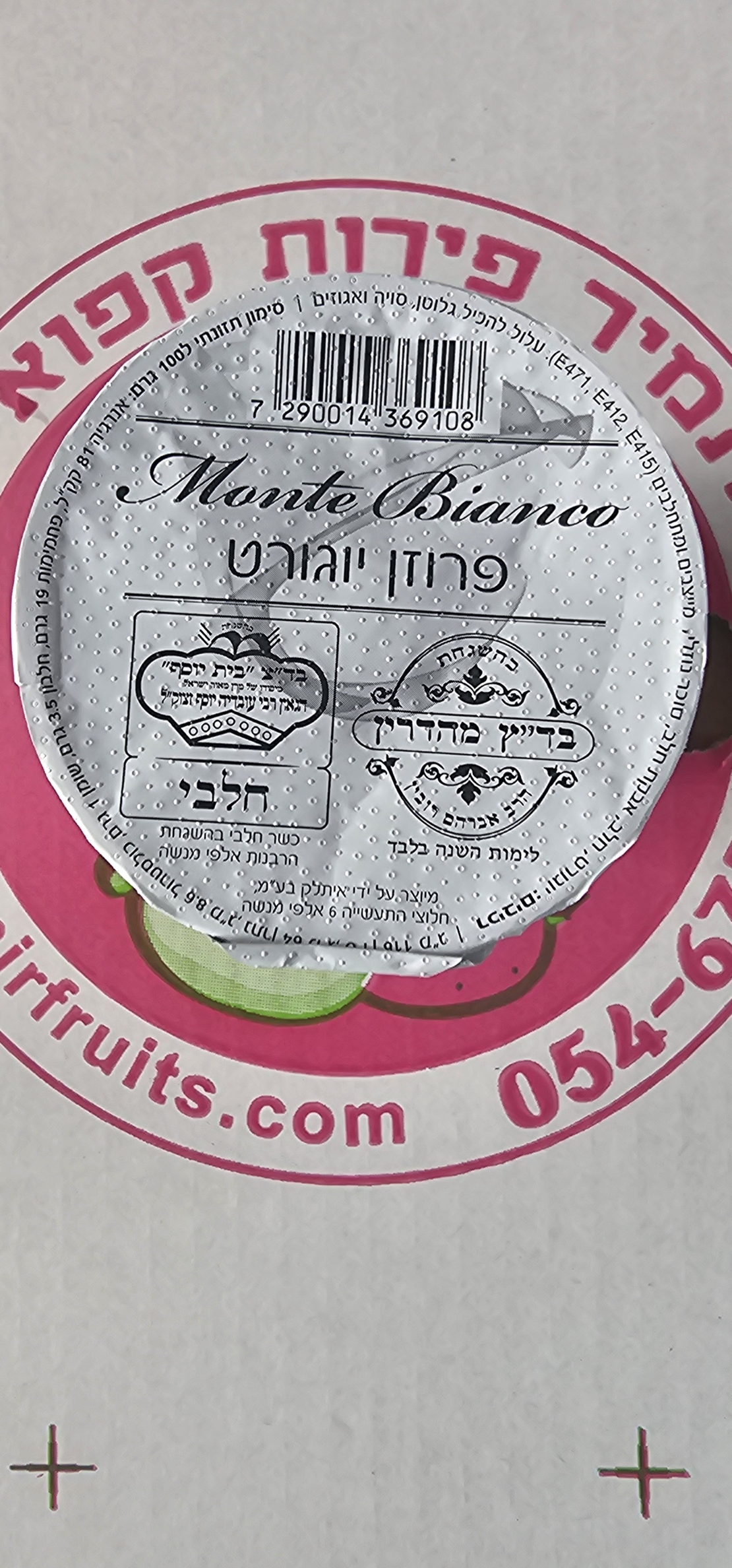 בסיס לפרוזן יוגורט טבעי