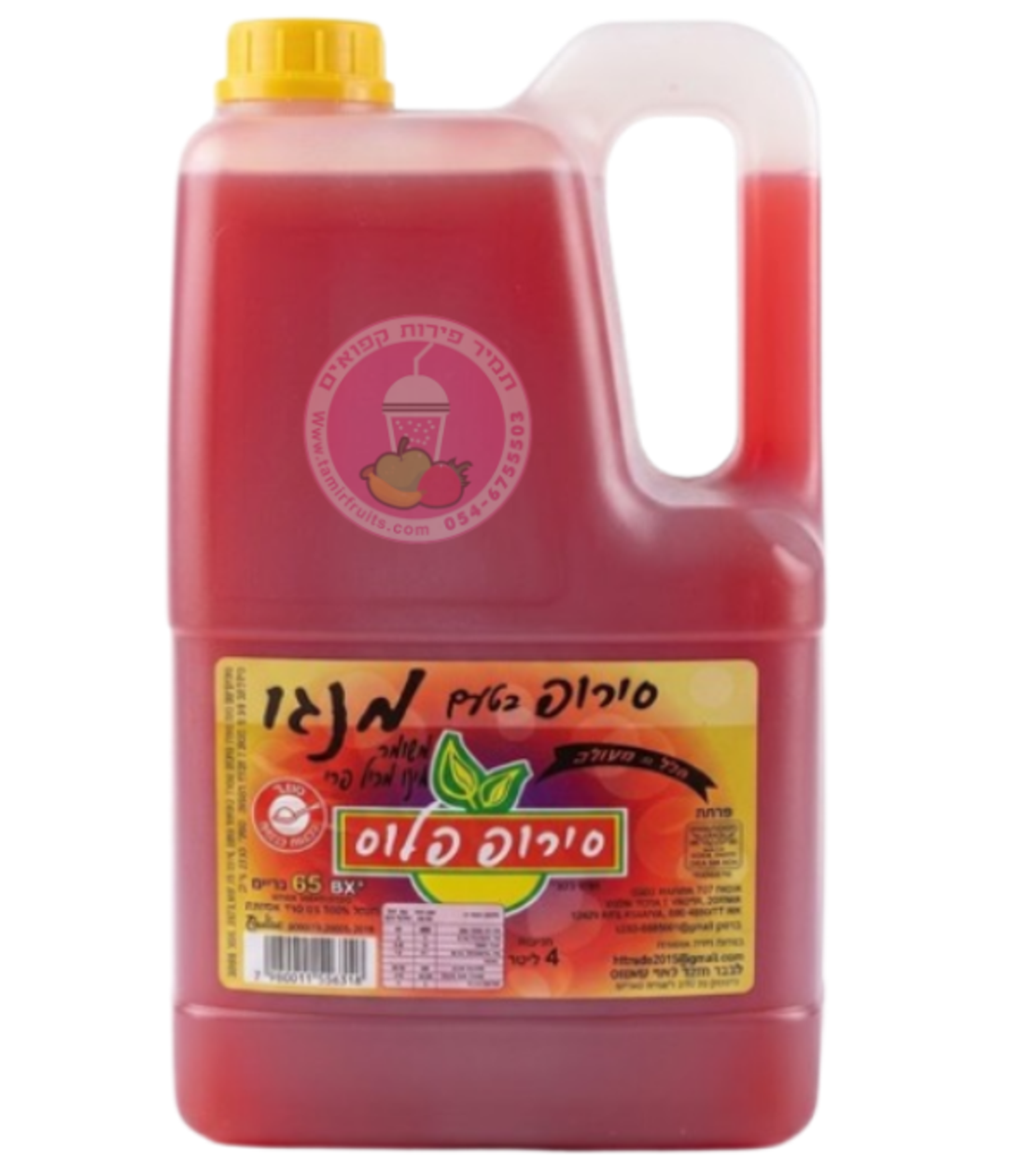 סירופ לברד בטעם מנגו - 4 ליטר