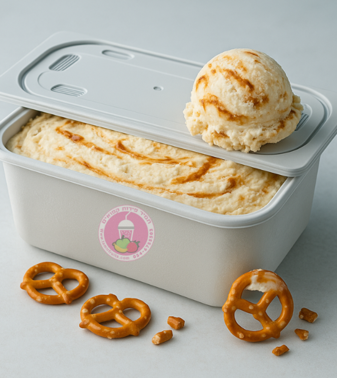 גלידת שמנת בייגלה מלוח 5 ליטר